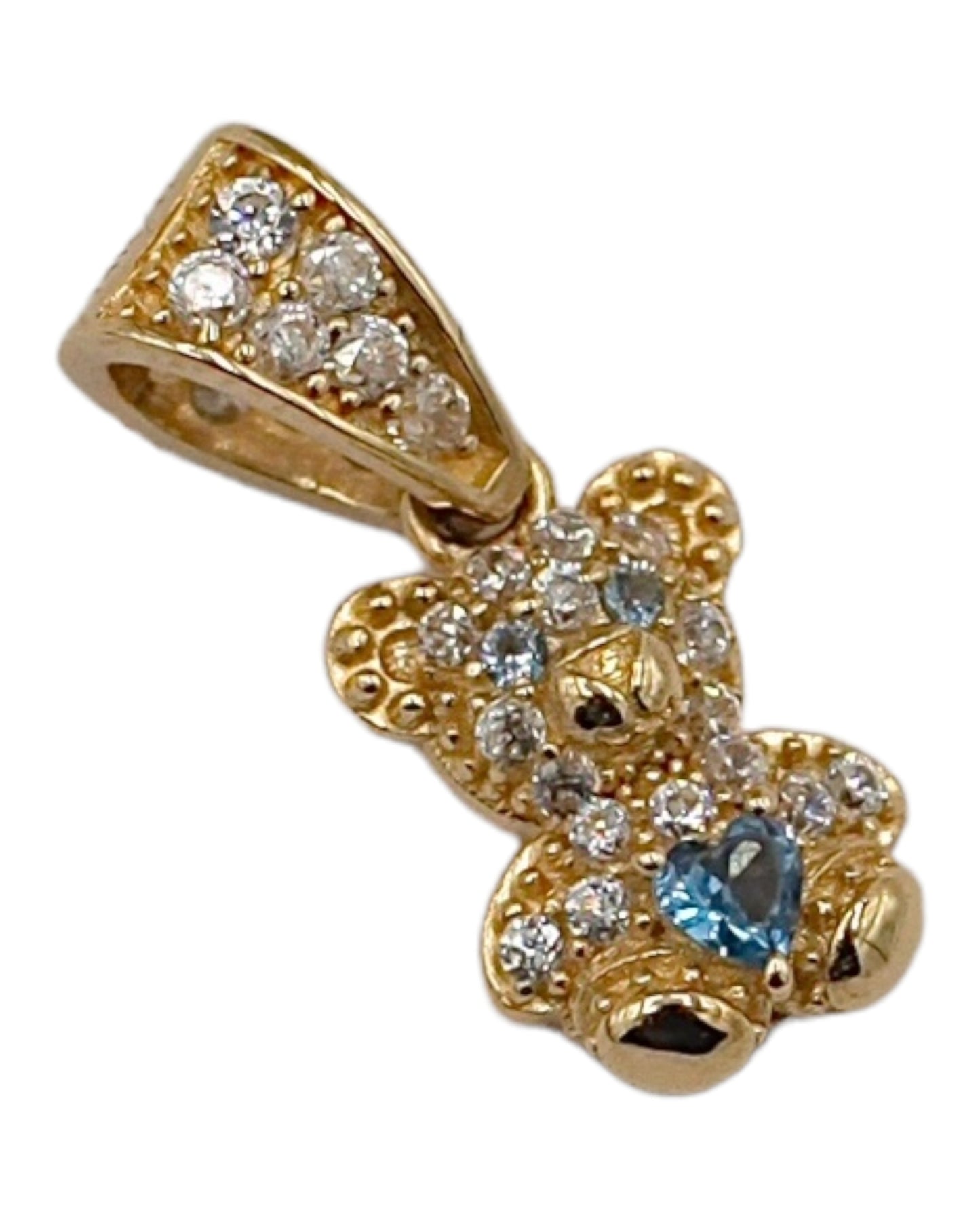 Women's 14k Gold Small Teddy Bear Pendant