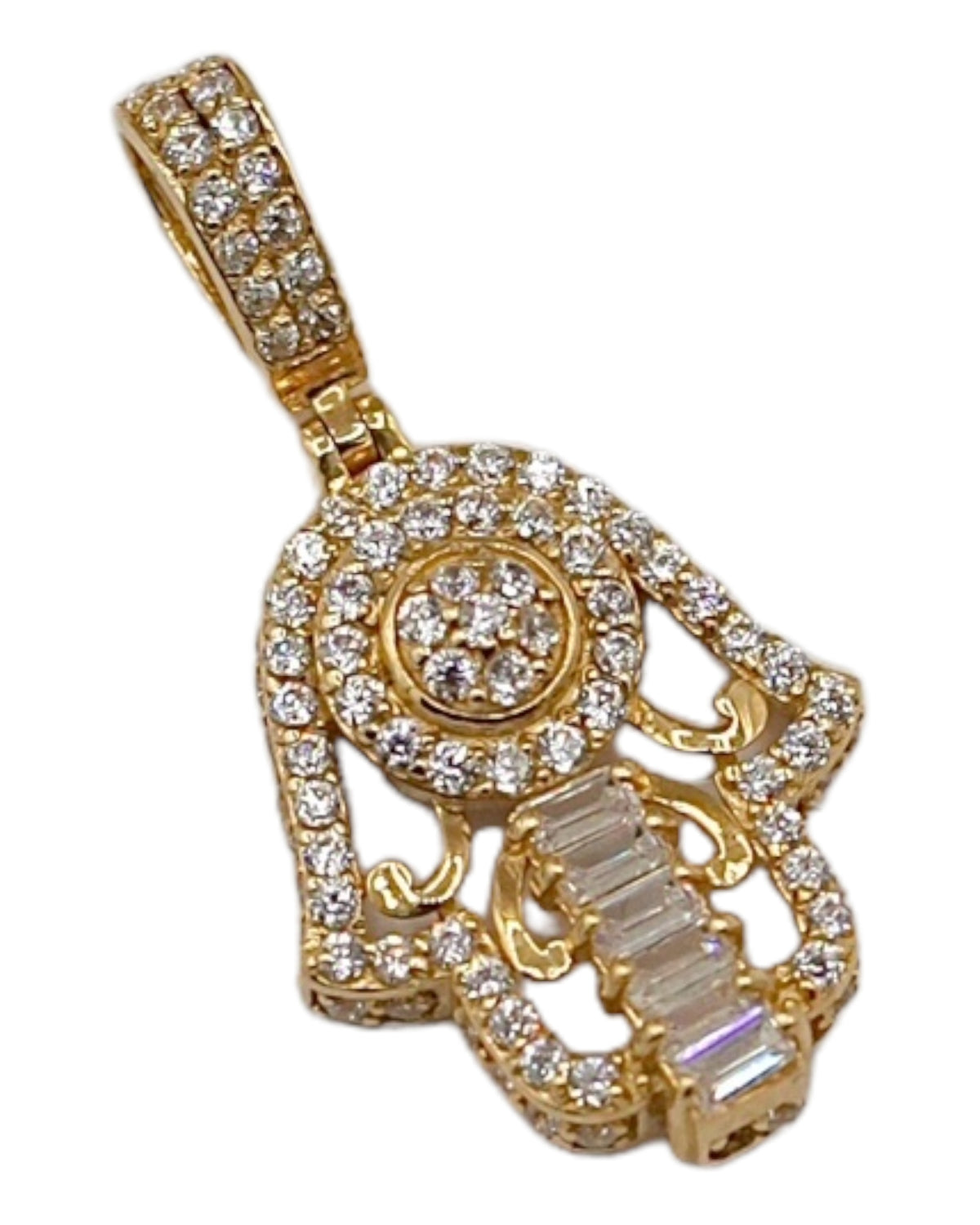 Women's 14k Gold Hamsa Pendant