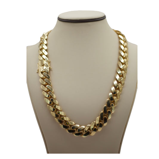 14k Men’s Hollow Cuban Link - 16mm