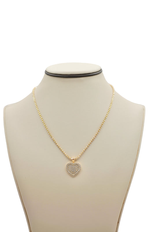 Women's 14k Small Heart Chain - 3mm