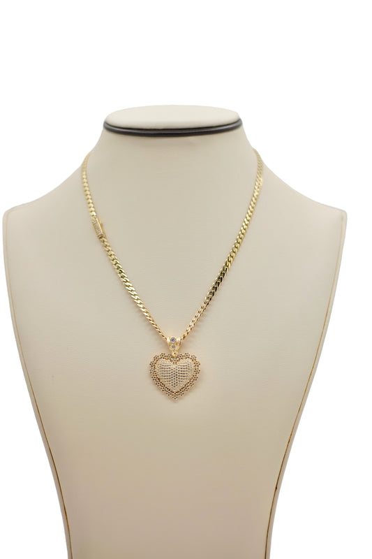 Women's 14k Gold Heart Chain