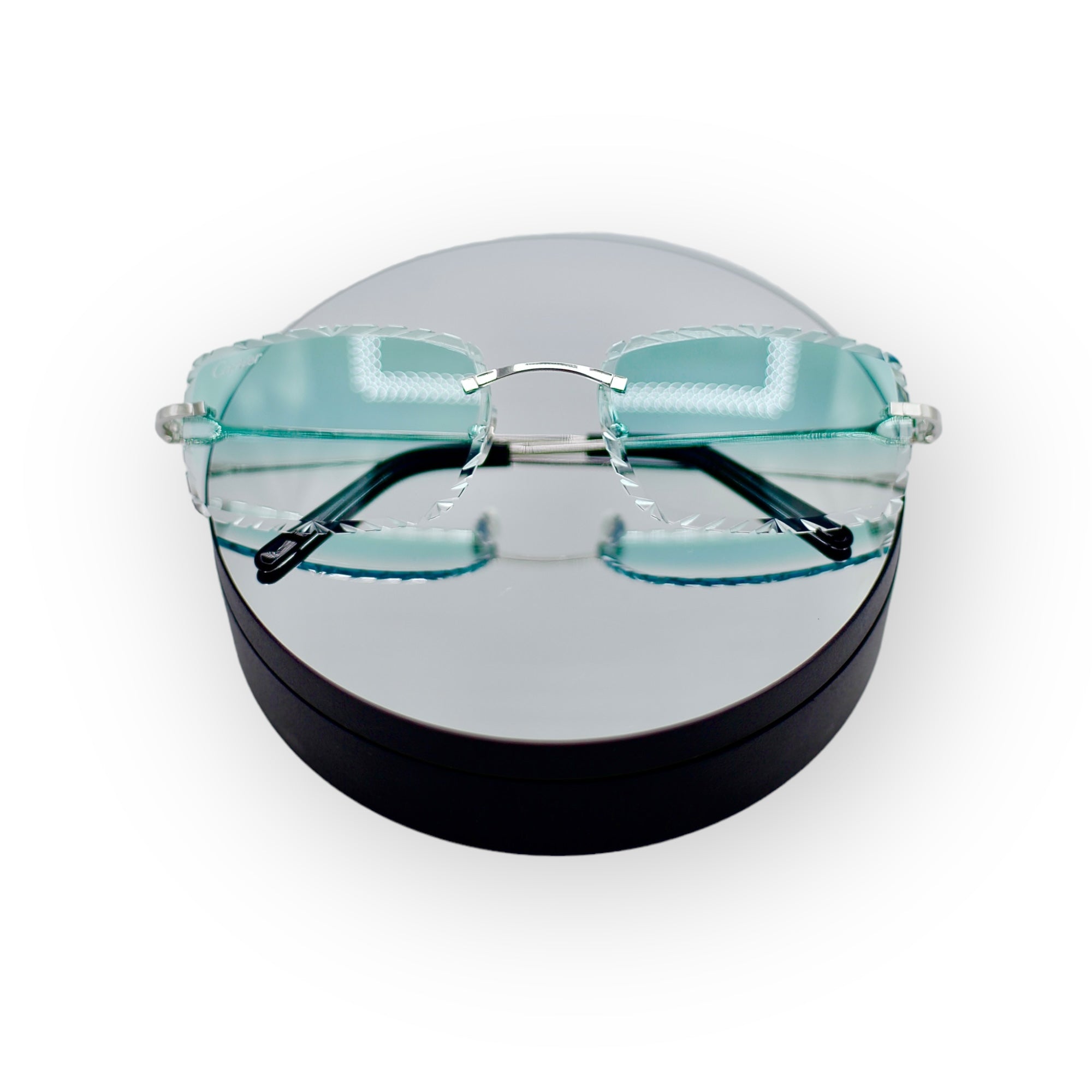 Cartier Glasses Baby Blue Tint Prime Gold Jewelry