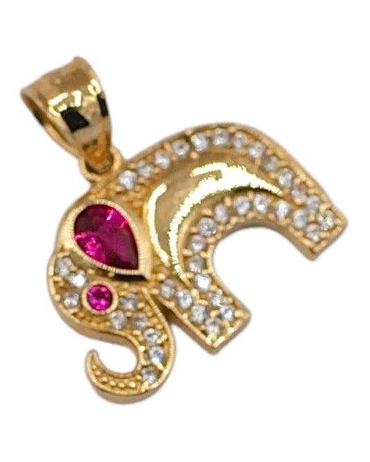 Women's 14k Gold Small Elephant Pendant