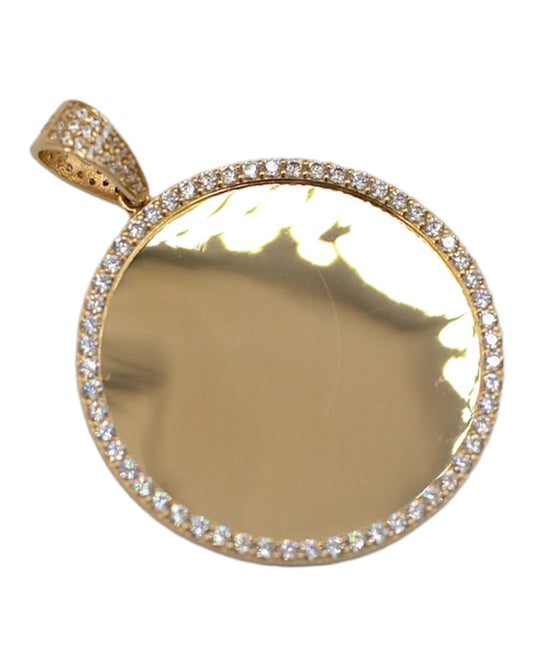 Women's 14k Gold Custom Photo Pendant