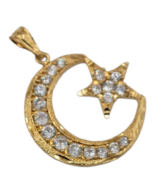 Women's 14k Gold Crescent Moon Pendant