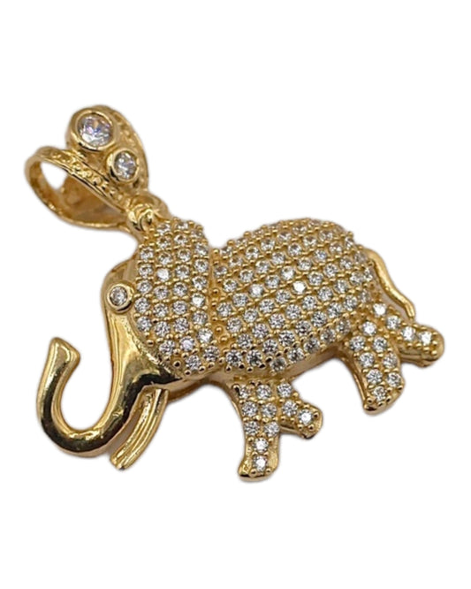 Women's 14k Gold Elephant Pendant