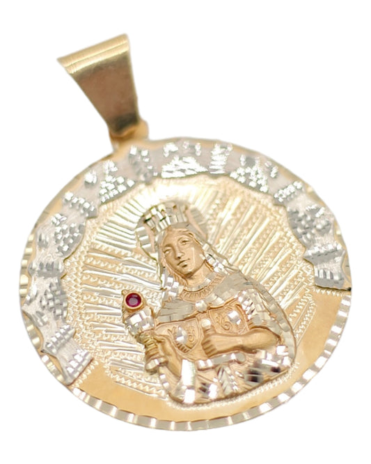 14k Men's Virgen Mary Pendant