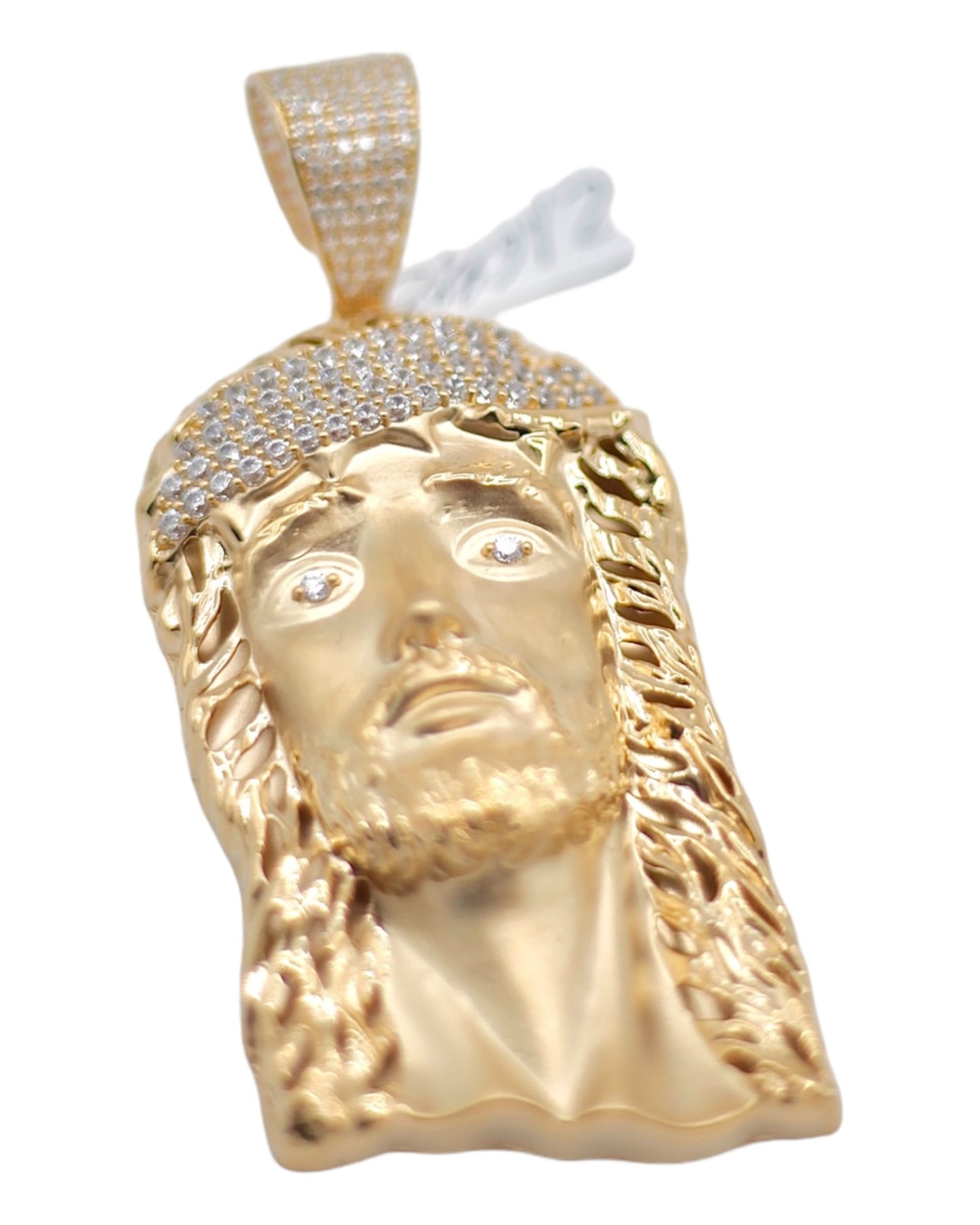 14k Men's Jesus Face Pendant